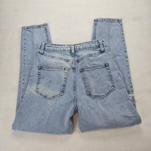 Wild Fable Women's Super High Rise Distressed Mom Jeans Light Wash Size 0